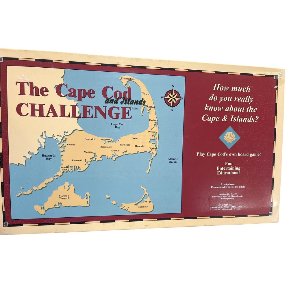 The‎ Cape Cod And Islands Challenge Board Game 2000 RARE